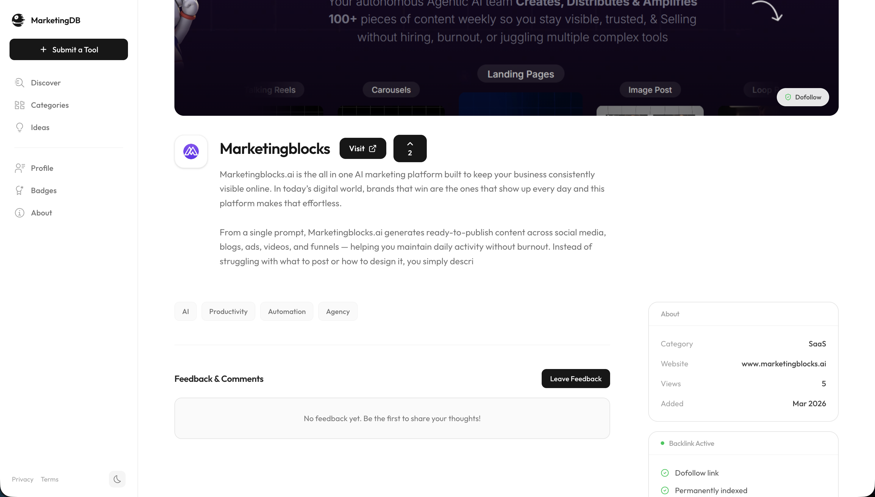 MarketingDB gallery image