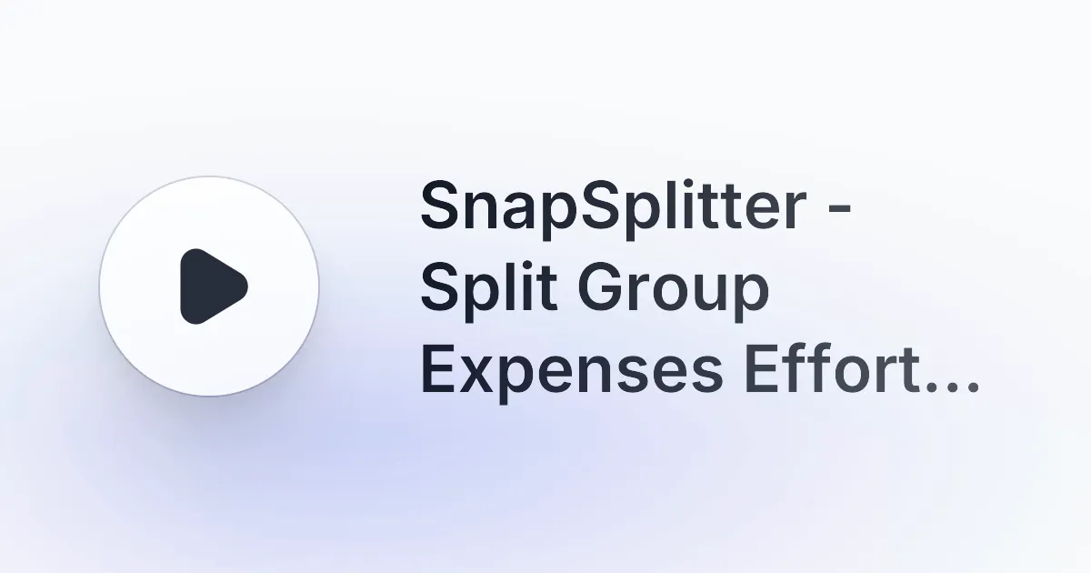 SnapSplitter gallery image