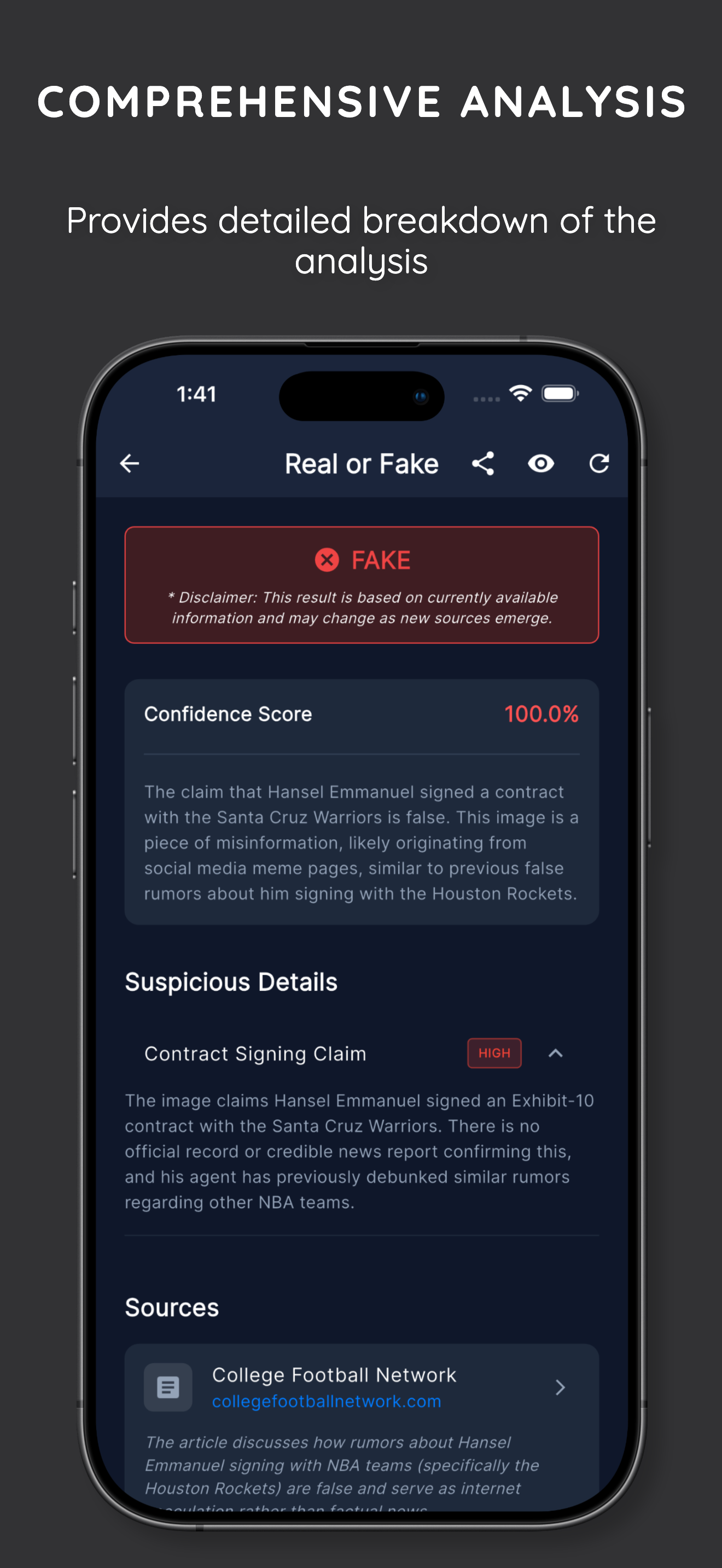 Real or Fake Scan gallery image