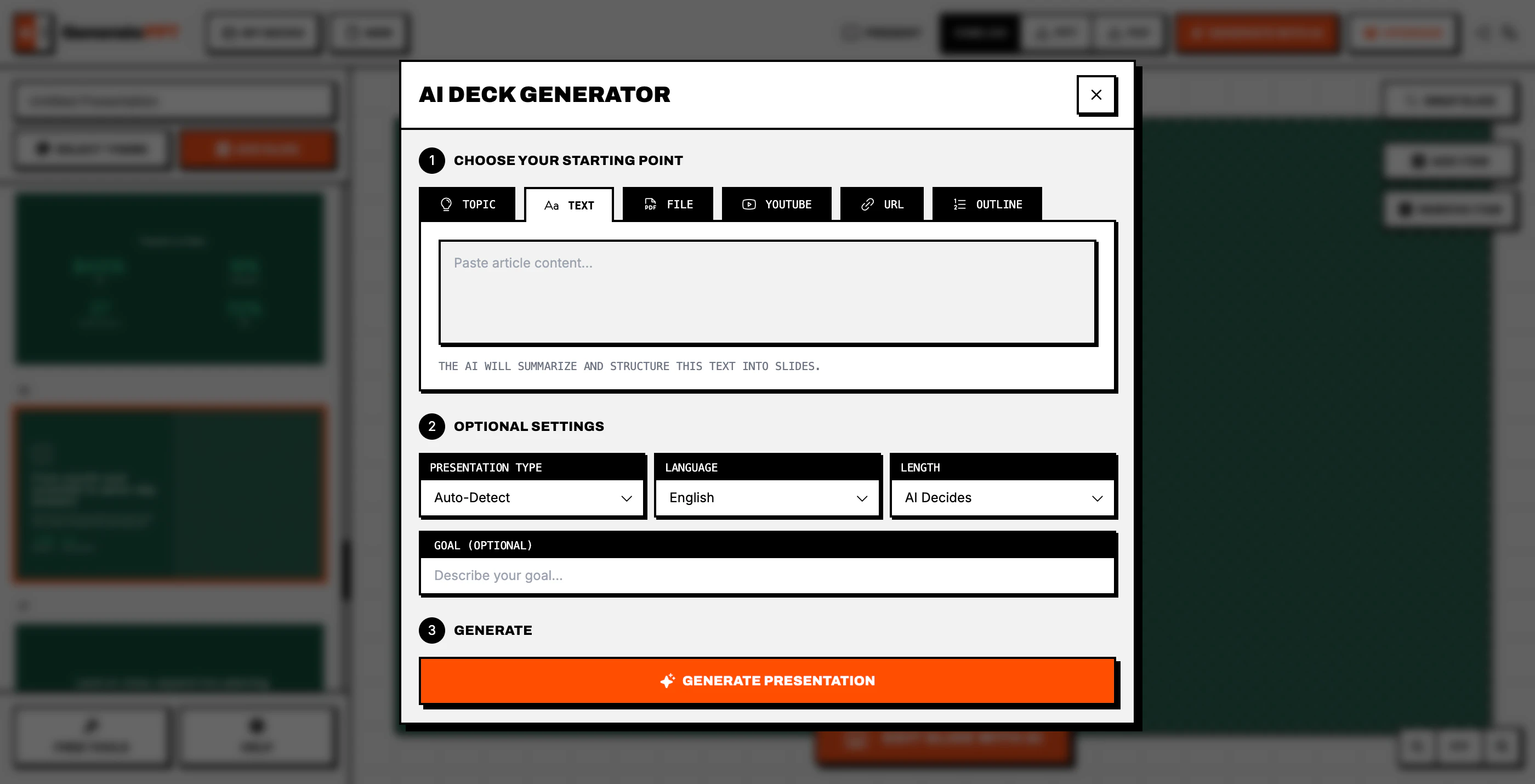 GeneratePPT screenshot 3
