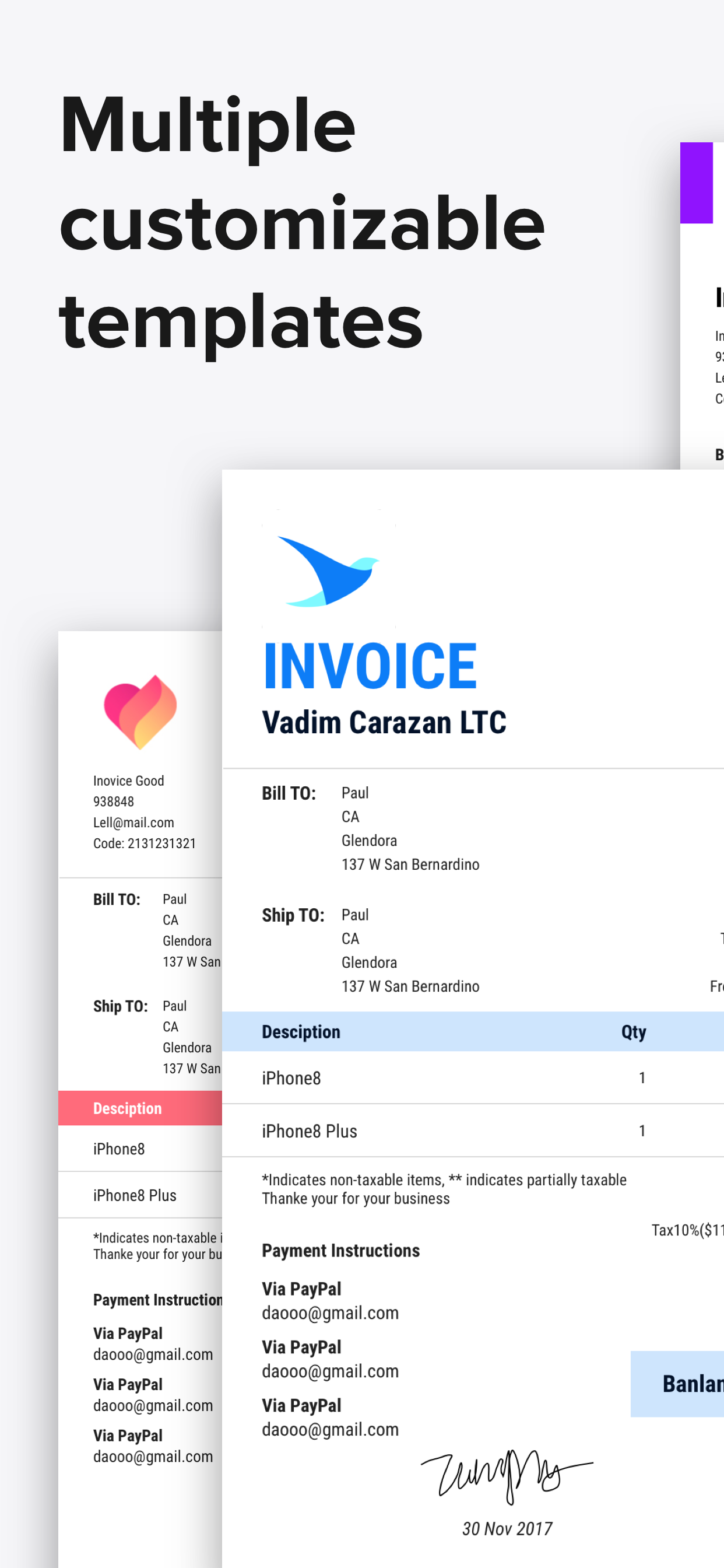 Swift Invoice gallery image