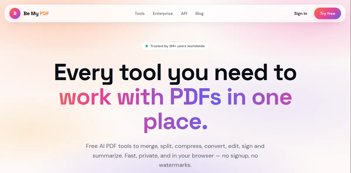 Be My PDF gallery image