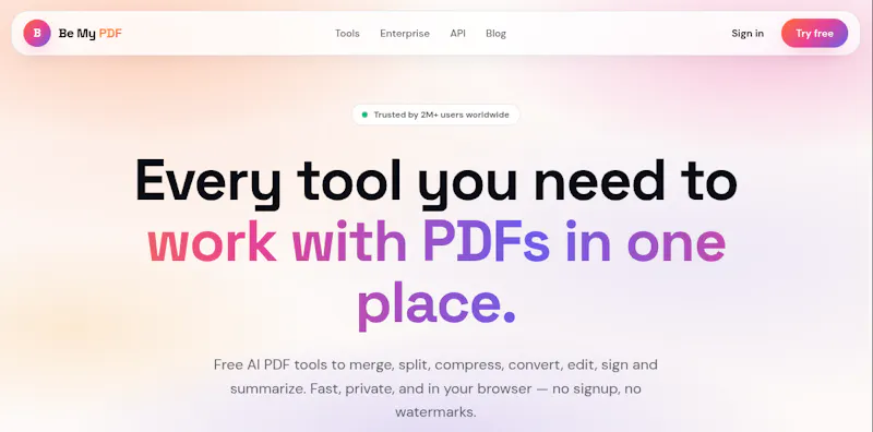 Be My PDF screenshot 1
