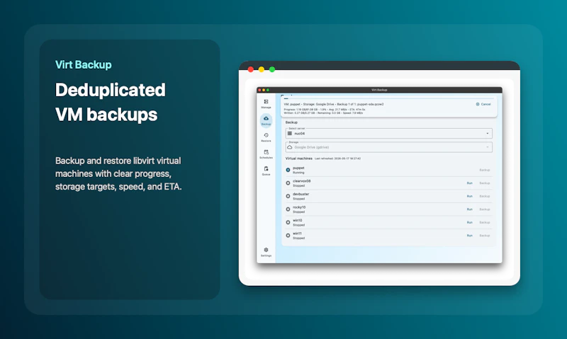 Virt Backup screenshot 1
