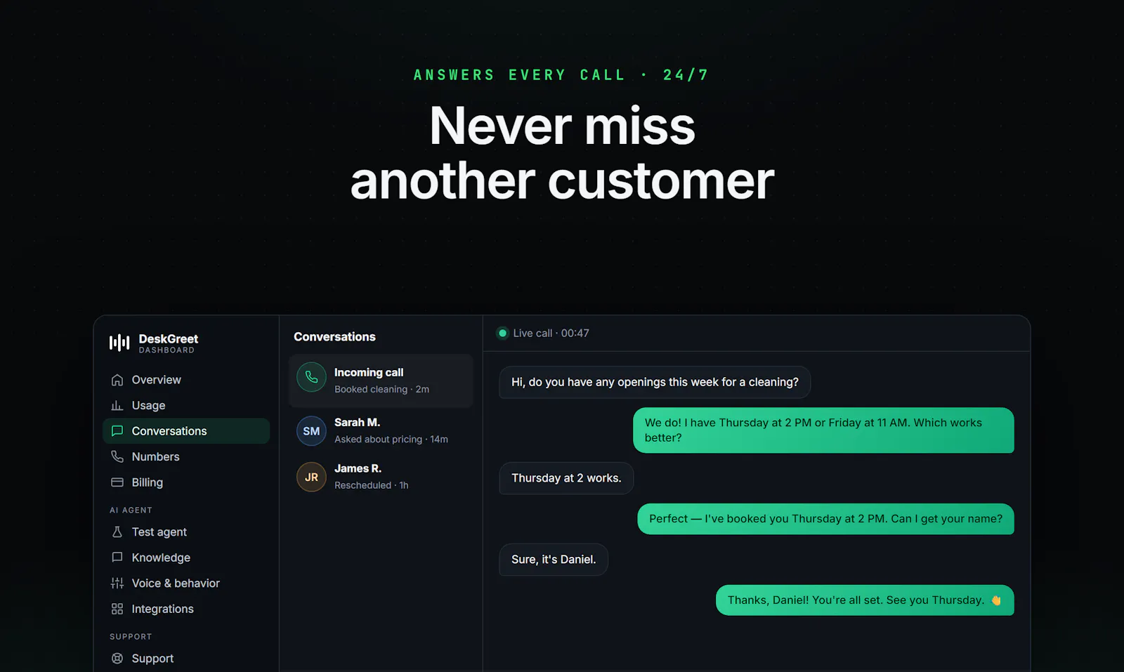 DeskGreet screenshot 2