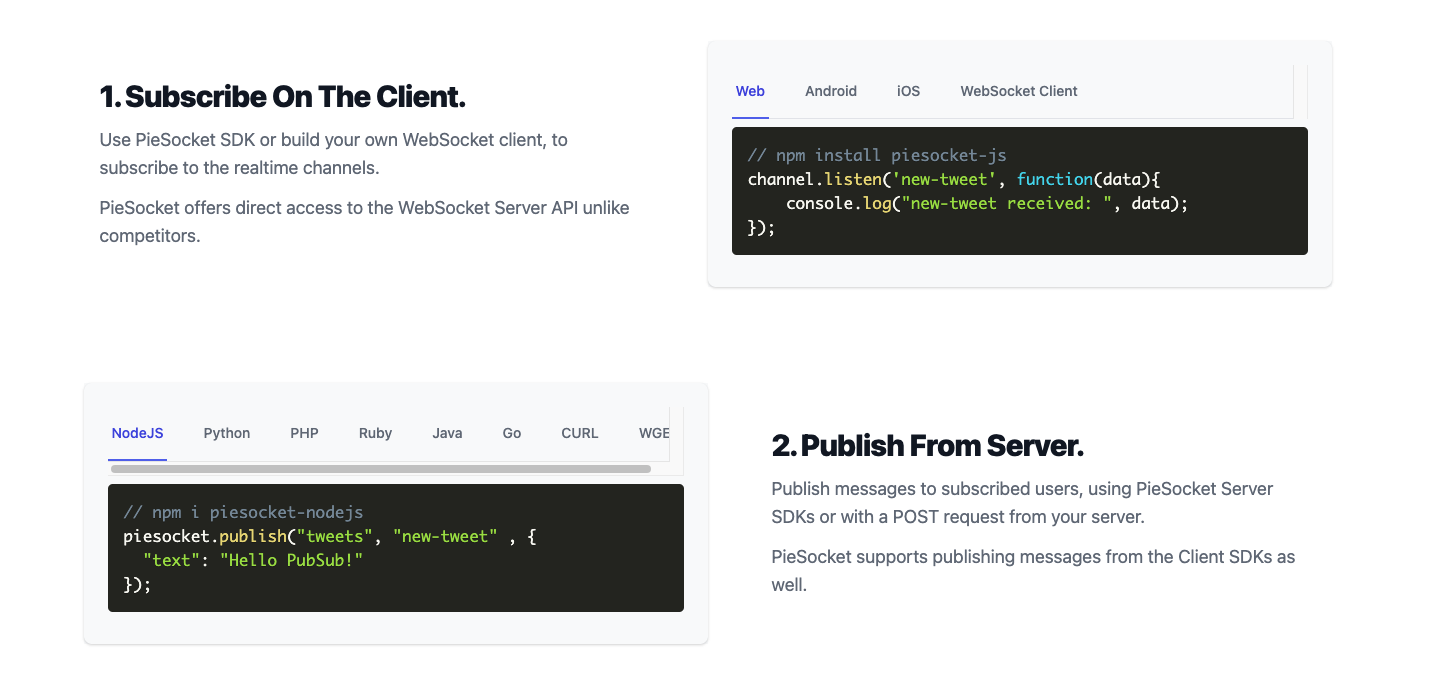 PieSocket gallery image