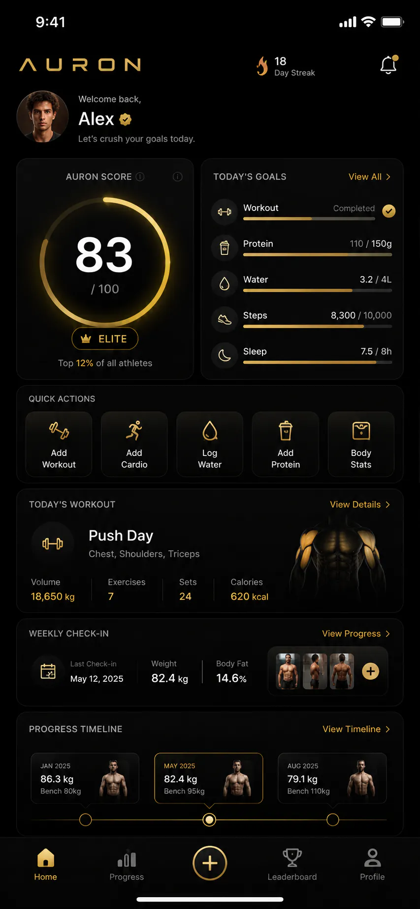 AURON — Fitness Accountability Platform gallery image