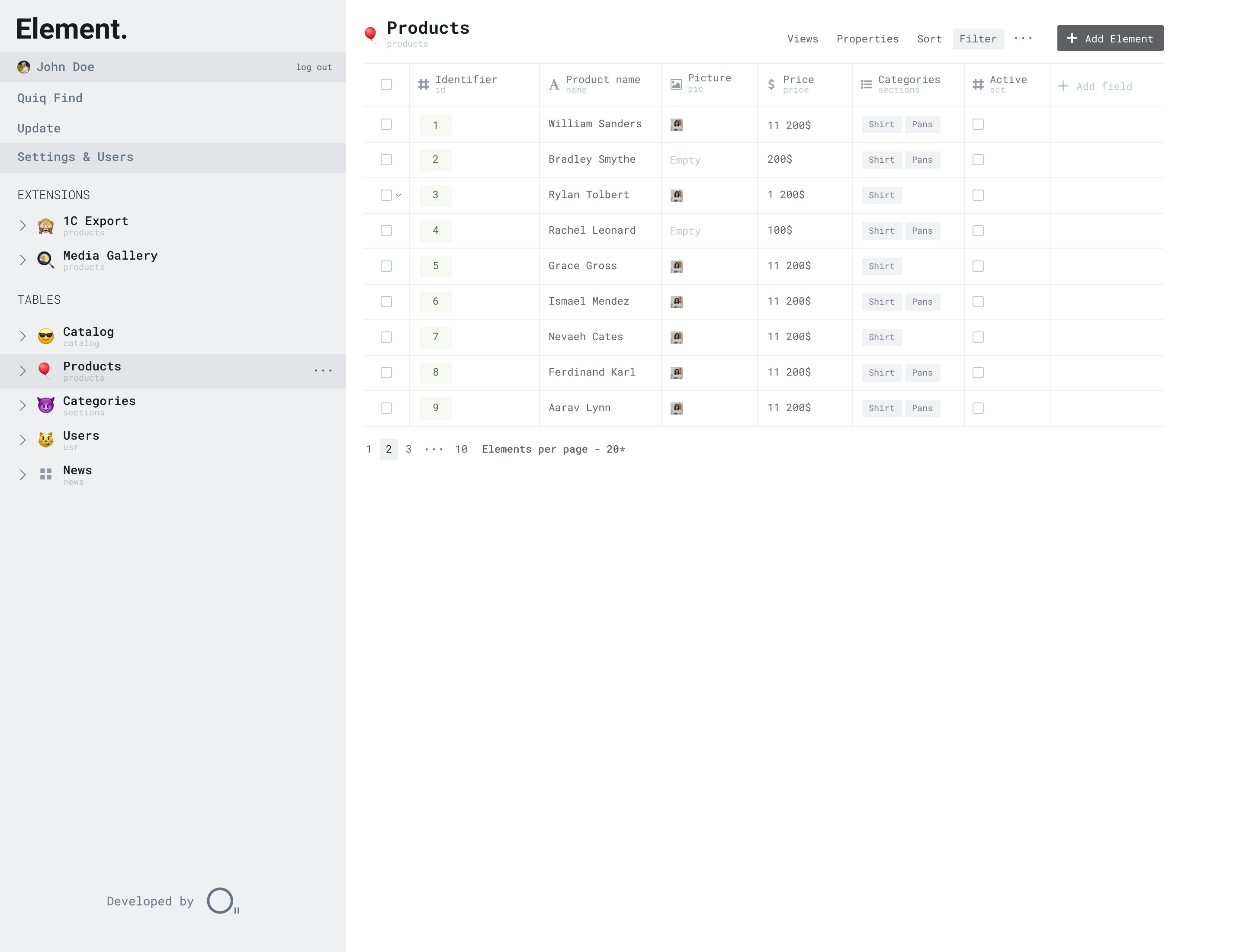 Element gallery image
