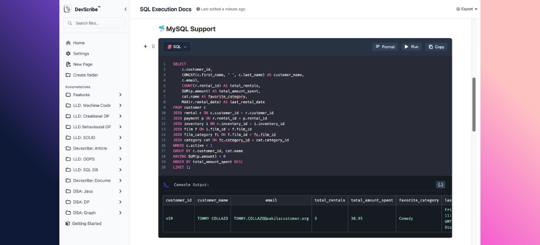 Devscribe gallery image