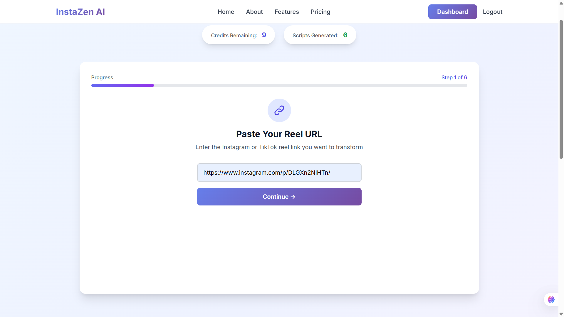 Mídia 4 de InstaZen AI - Transforme rolos virais em scripts de alta conversão