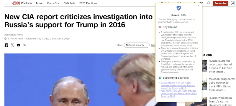 ArticleVerify screenshot 2