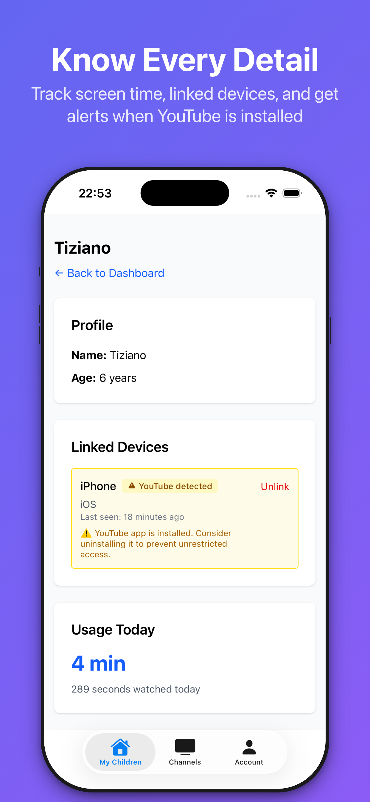 YOUKO - Screenshot 2 showing product features and functionality
