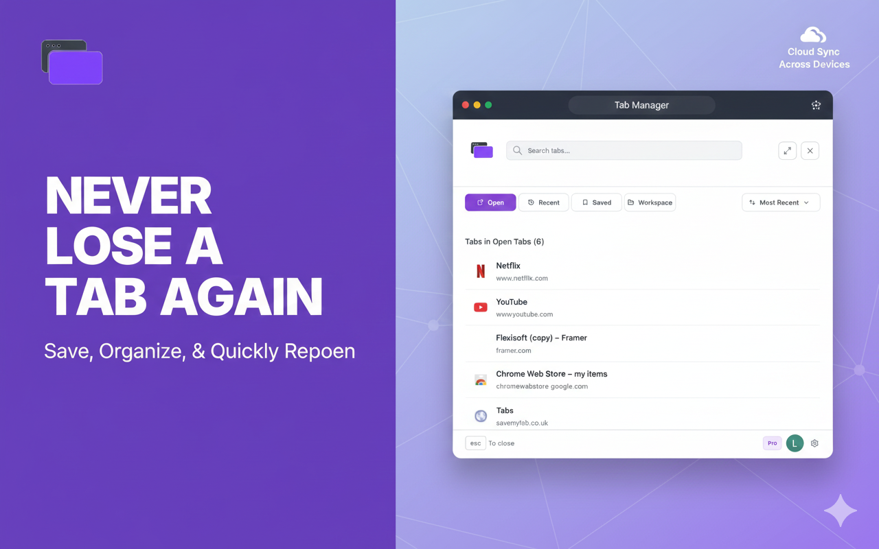 Tab Manager - Product Hunt launch logo and brand identity