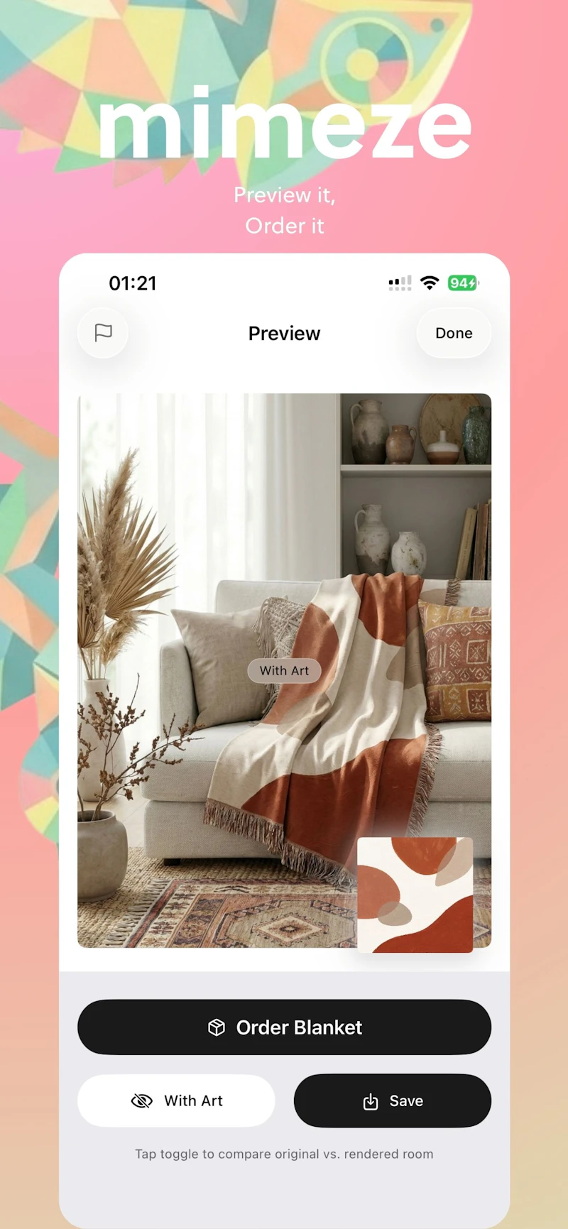 mimeze — Wall Art, Made for Your Space. screenshot 10
