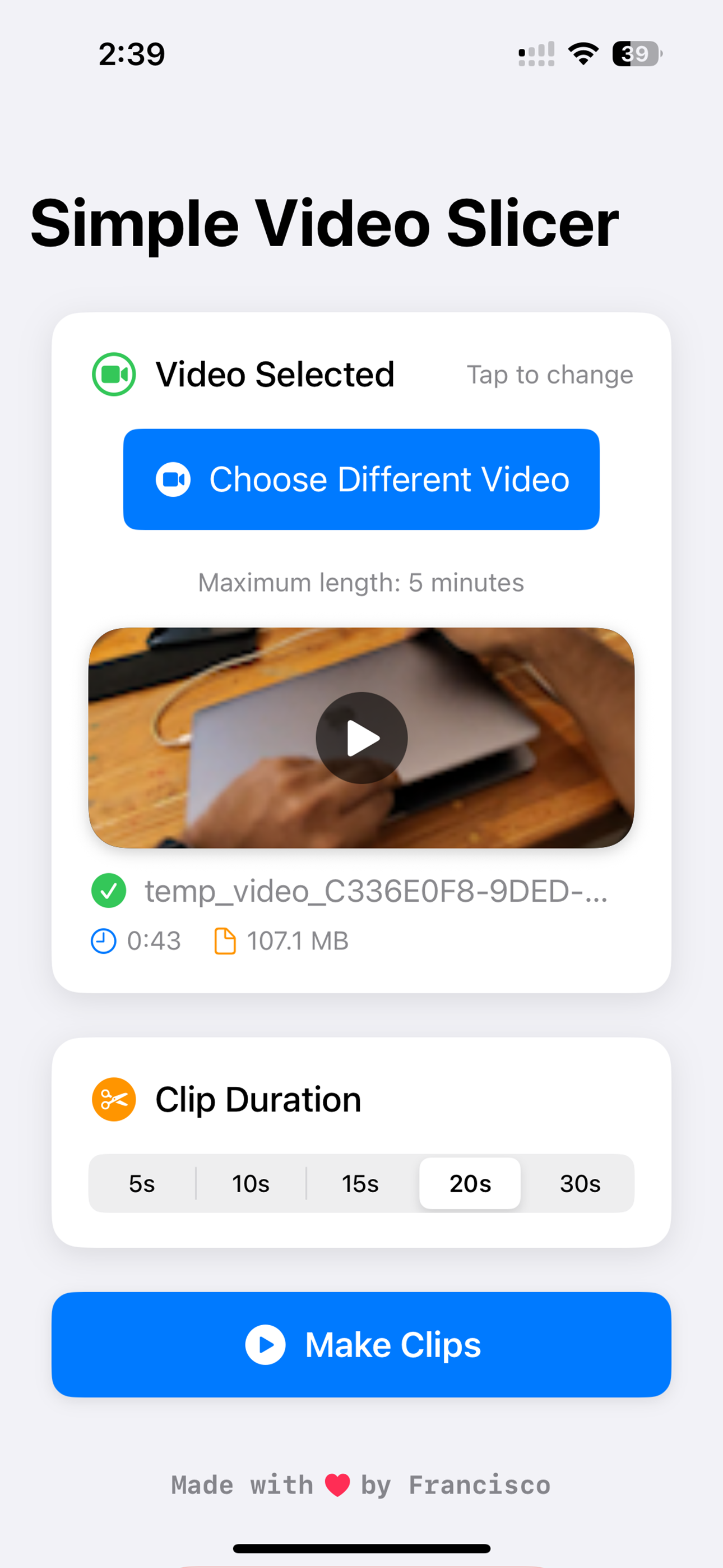 Media Slicer video mudah - Cara paling mudah untuk membuat klip dari video anda 3