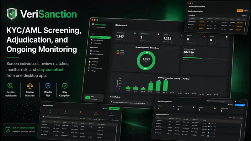 VeriSanction screenshot 2