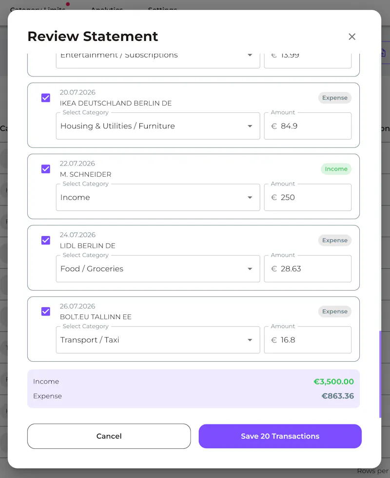 Family Budget Pro screenshot 5
