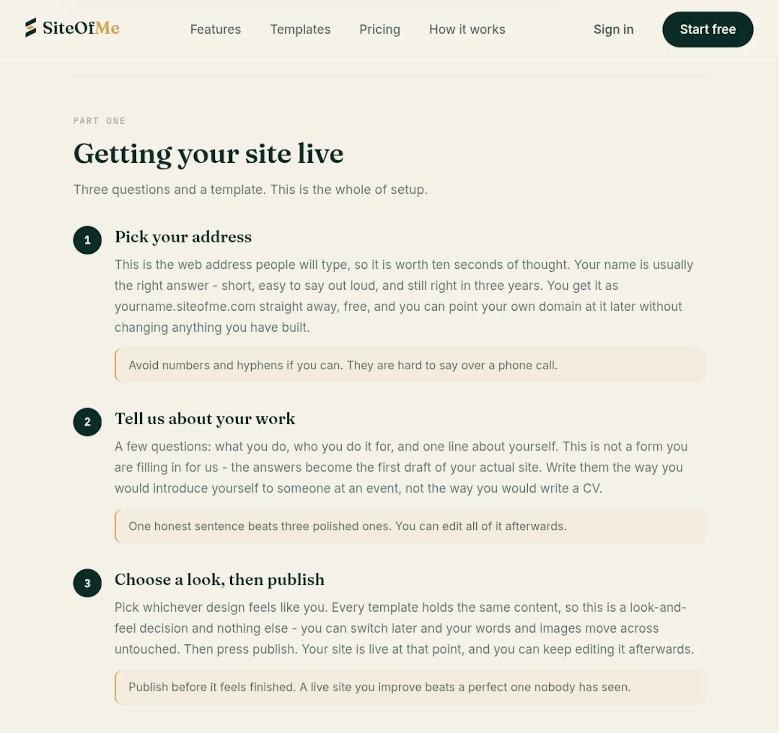 SiteOfMe screenshot 2