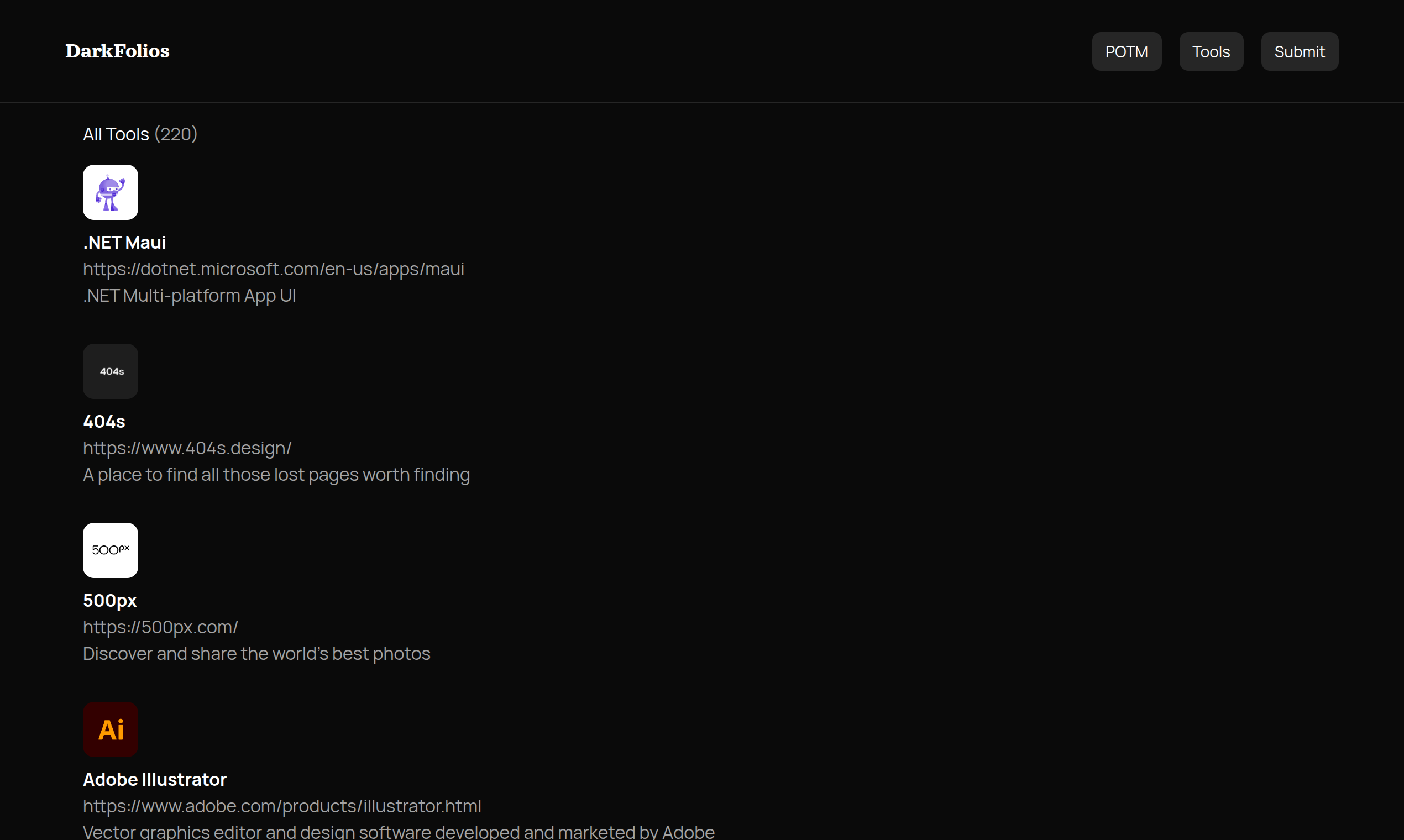 DarkFolios gallery image