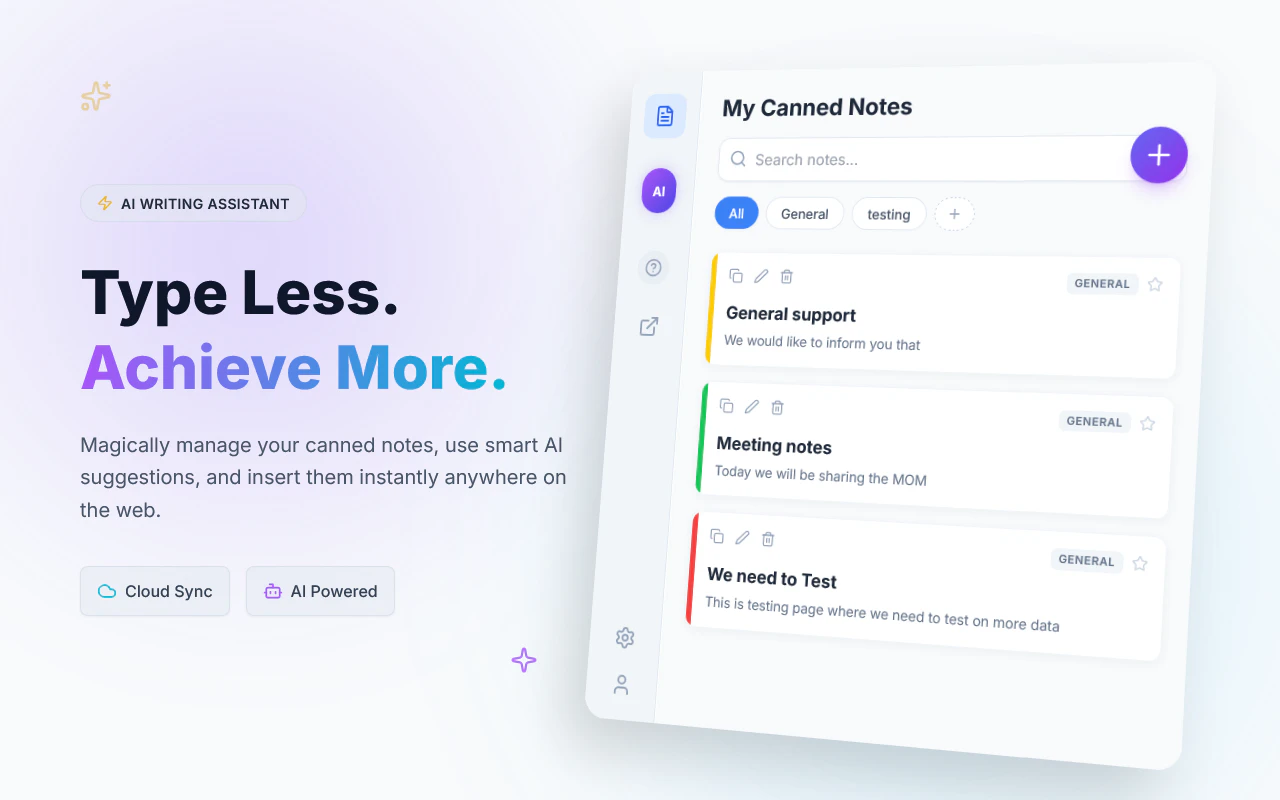 My Canned Notes Pro screenshot 1