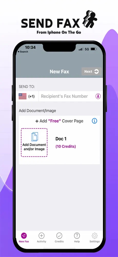 Média Speedyfax-Sennd Fax de l'iPhone - Télécharger ou numériser des documents et envoyer un fax 1