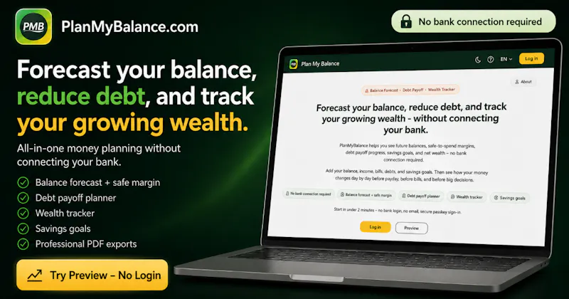 PlanMyBalance screenshot 1