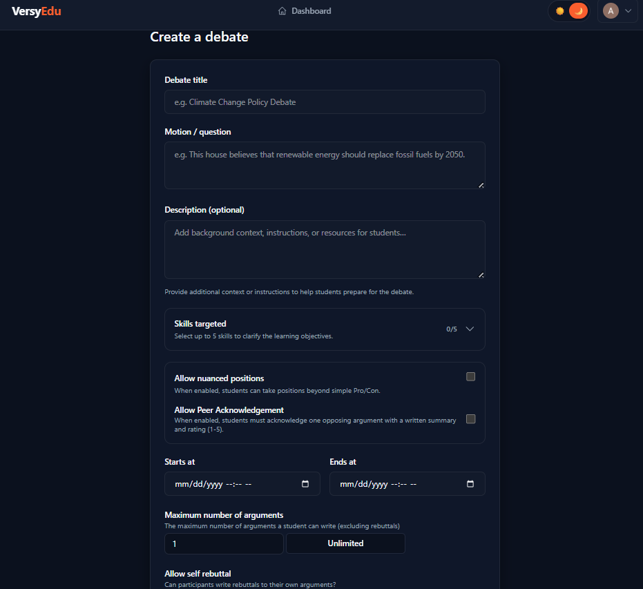 VersyEdu - Main product screenshot demonstrating key features and user interface