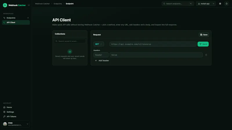 Webhook Catcher screenshot 4
