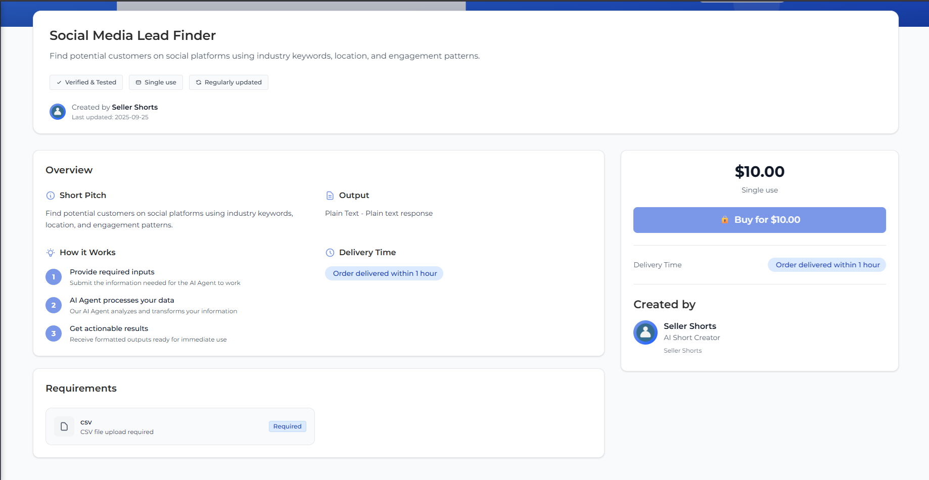 SellerShorts - Screenshot 4 showing product features and functionality