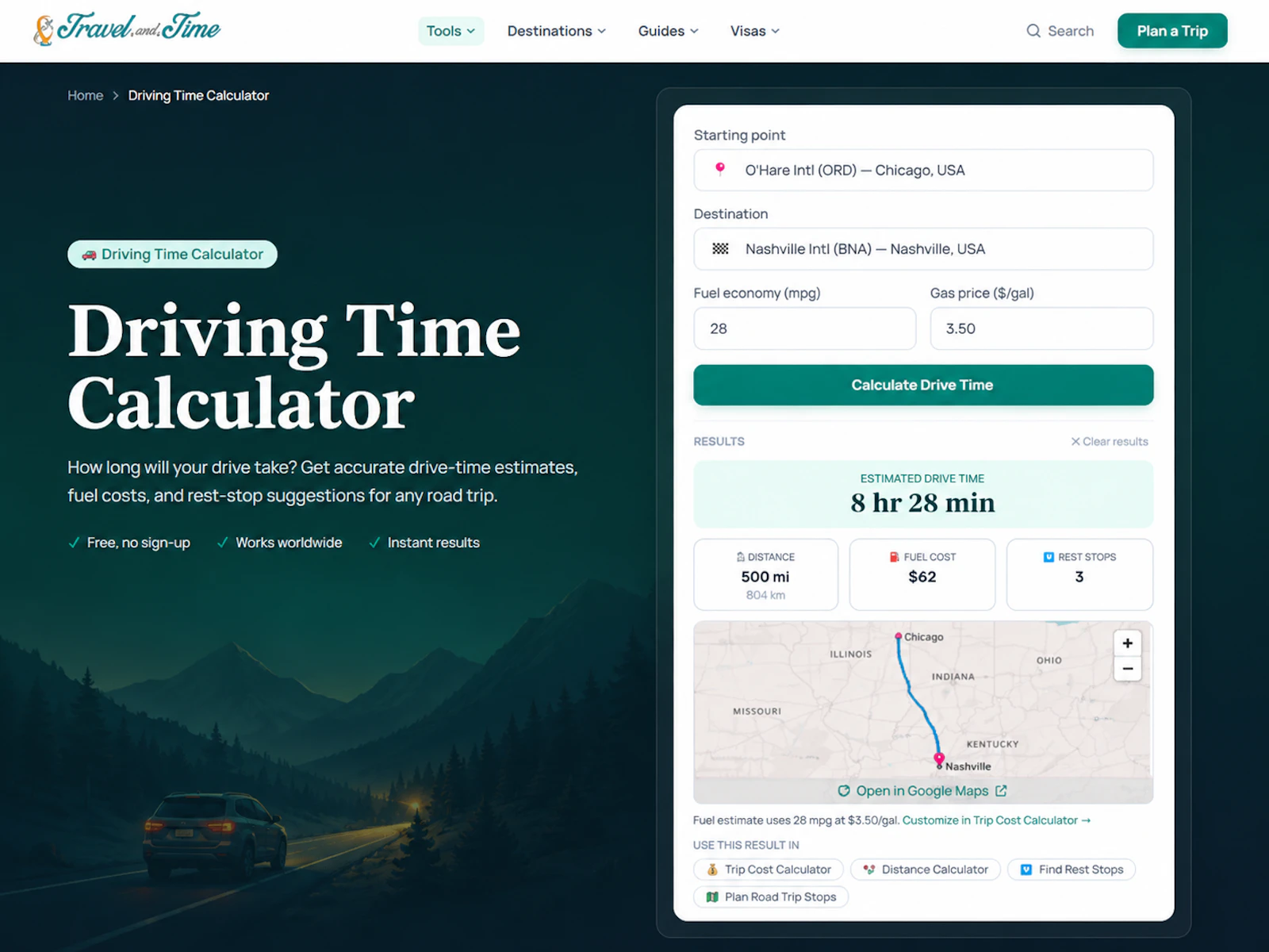 All in One Free Travel Calculators screenshot 2