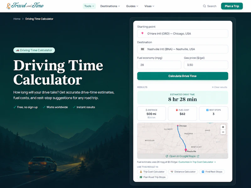 All in One Free Travel Calculators screenshot 2