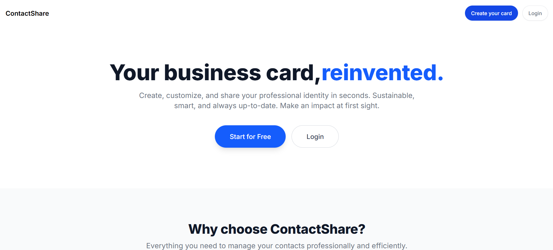 ContactShare - Screenshot 2 showing product features and functionality