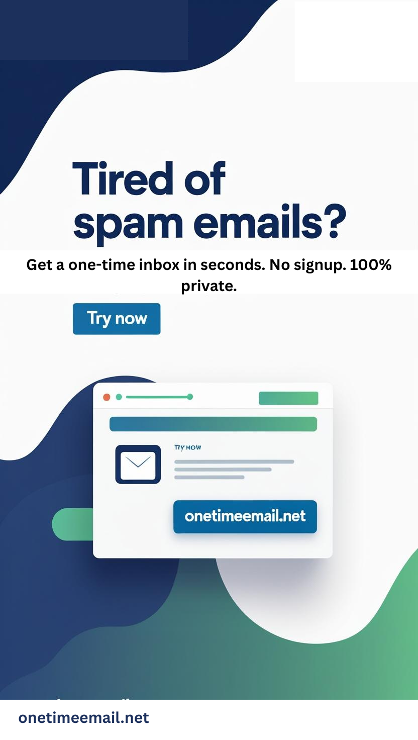 OneTimeEmail gallery image