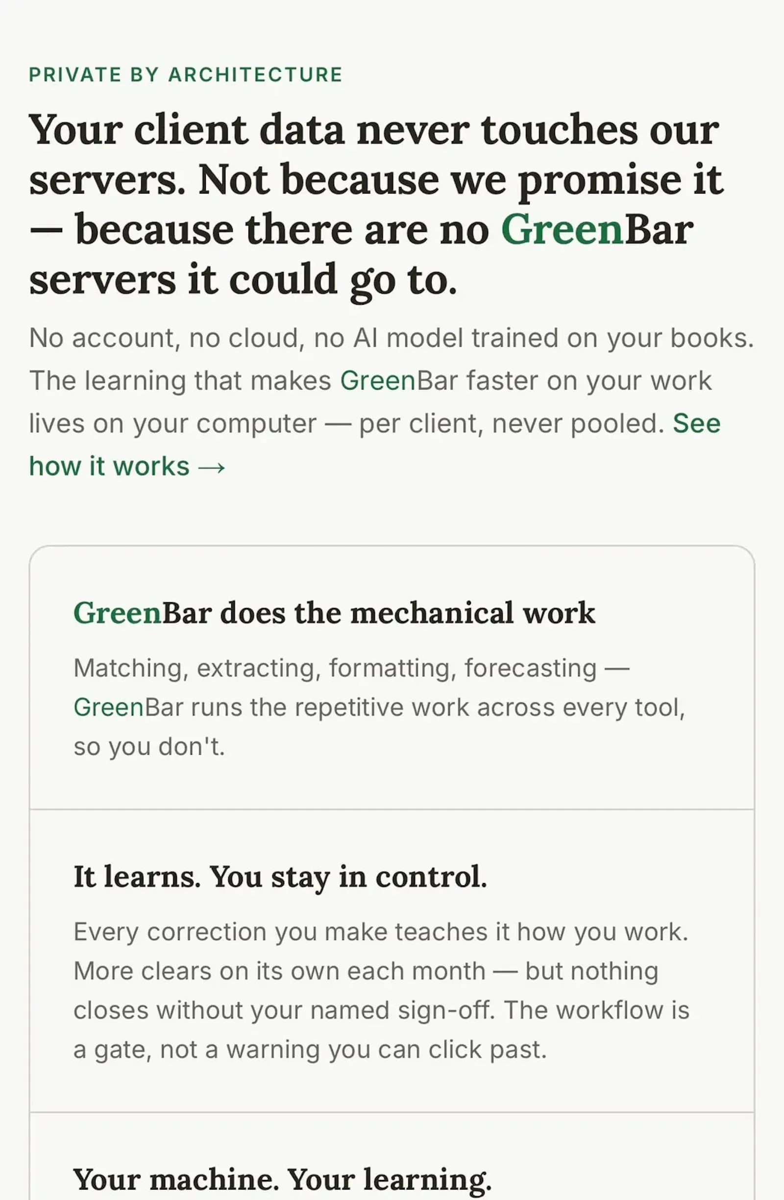 Greenbar Clearing screenshot 2
