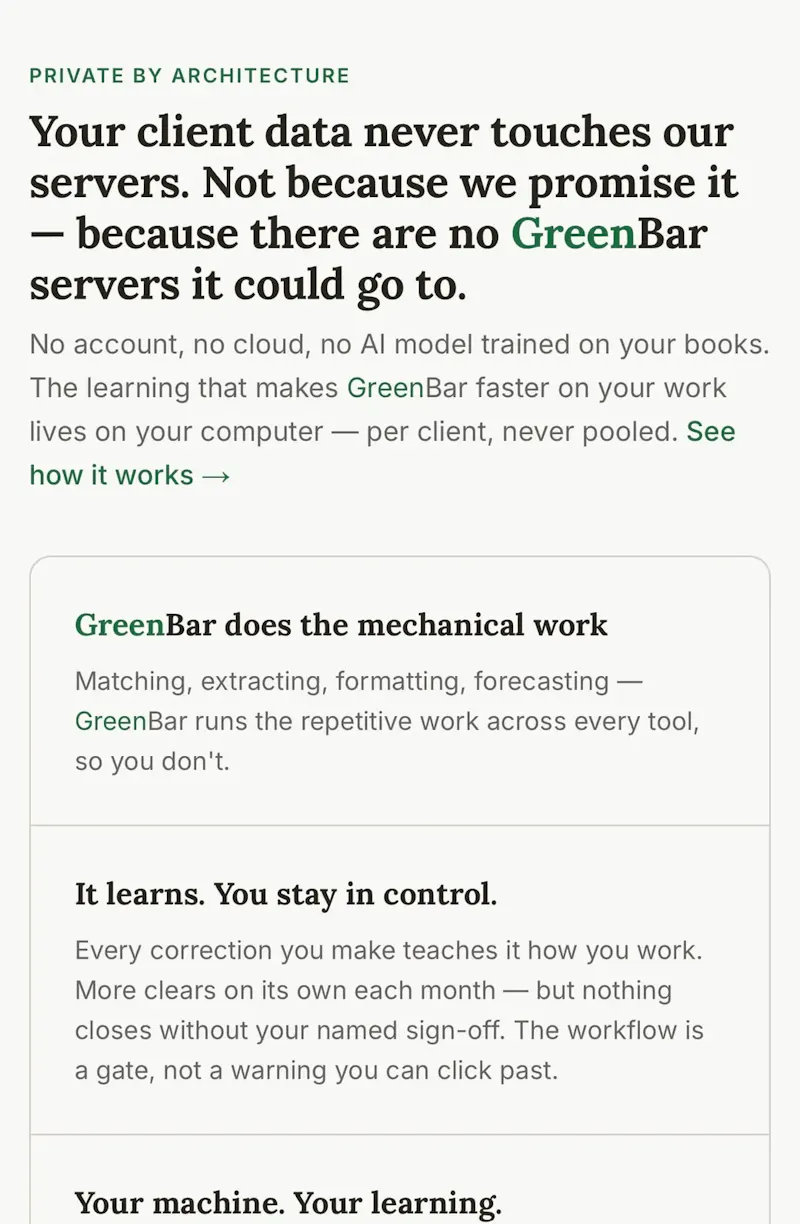 Greenbar Clearing screenshot 2