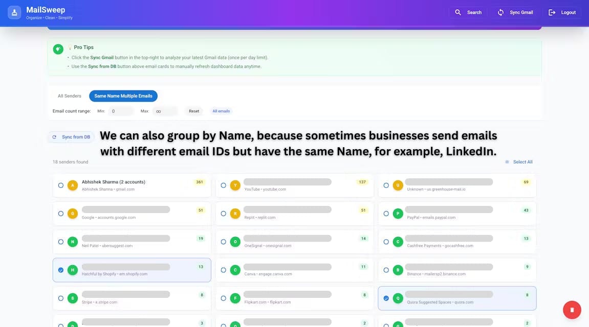 MailSweep - Screenshot 3 preview