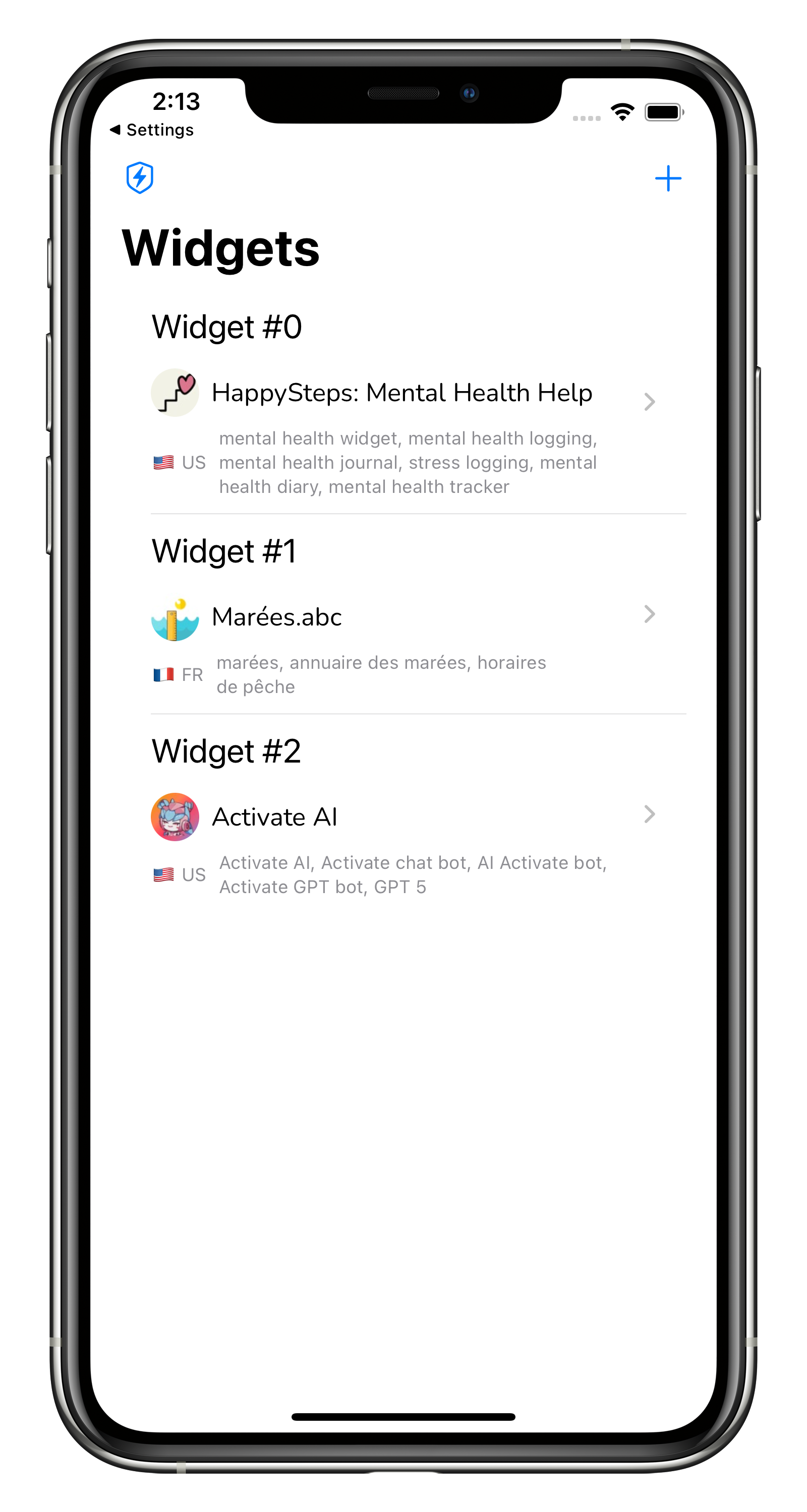 وسائط واجهة المستخدم ASO - WidgetSmith لمطوري iOS - تتبع الكلمات الرئيسية والتصنيفات 3