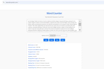 eWordCounter.com gallery image