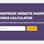 WordPress Website Maintenance Savings Calculator