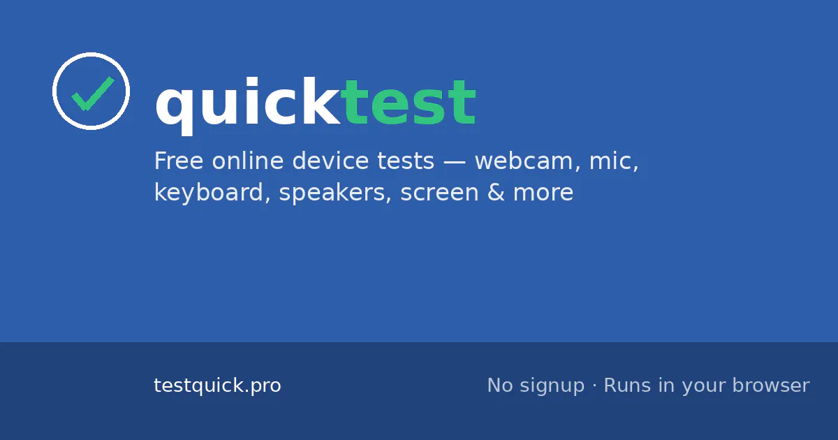 Testquick gallery image