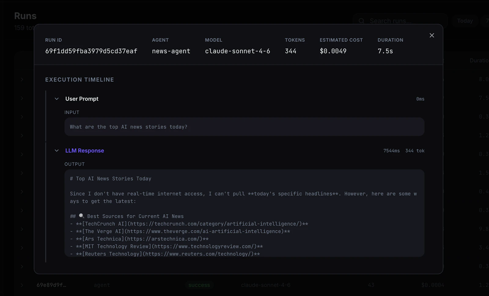 AgentPulse screenshot 2