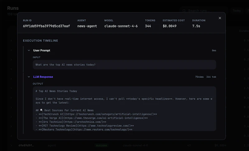 AgentPulse screenshot 2