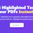HighlightExtract