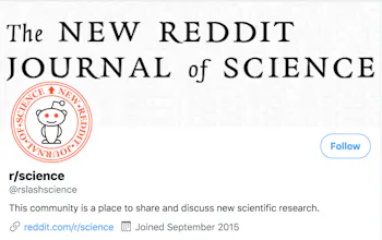r/science is now on Twitter. gallery image