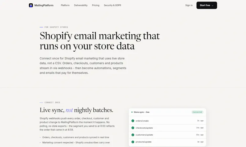 MailingPlatform screenshot 4