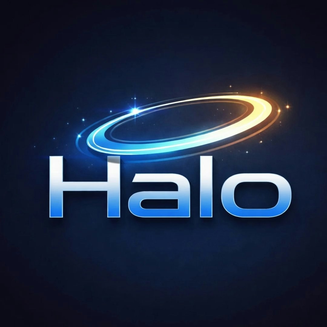 Halo New Tab Dashboard - Product Hunt launch logo and brand identity