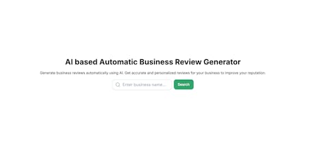 AI business review generator gallery image
