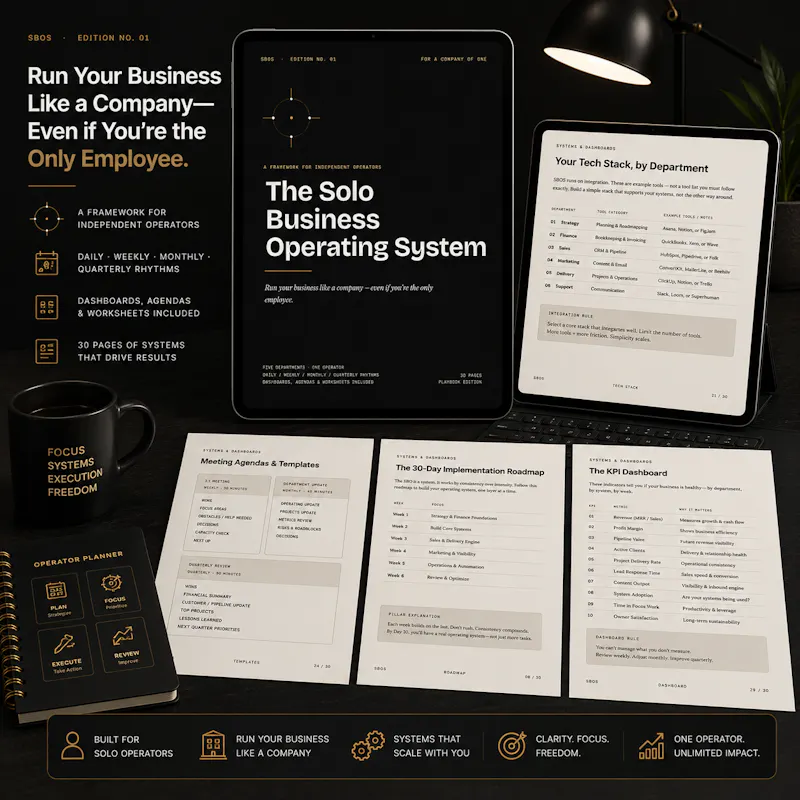 The Solo Business Operating System screenshot 4