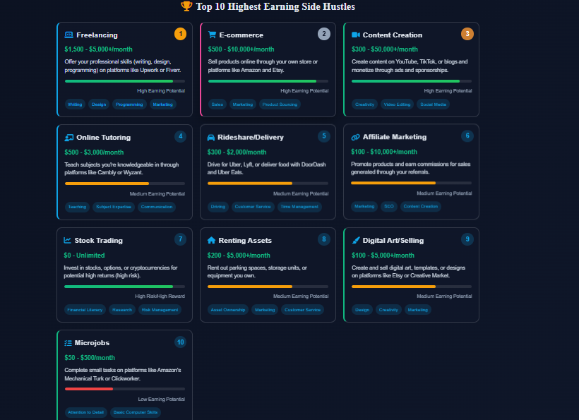 Side Hustle Income Estimator gallery image