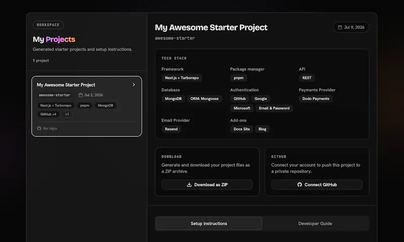 SupaBoot — SaaS + AI starter kit screenshot 5